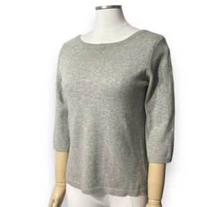 REAL COMFORT Bateau Boatneck Sweater Three-Quarter Sleeve